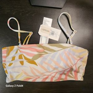 Billabong Reversible Tropic Jungle Sunny Swim Top. NWT! Girls M/10